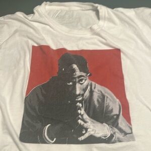 Poetic Justice Tupac 2Pac Used White T XL
